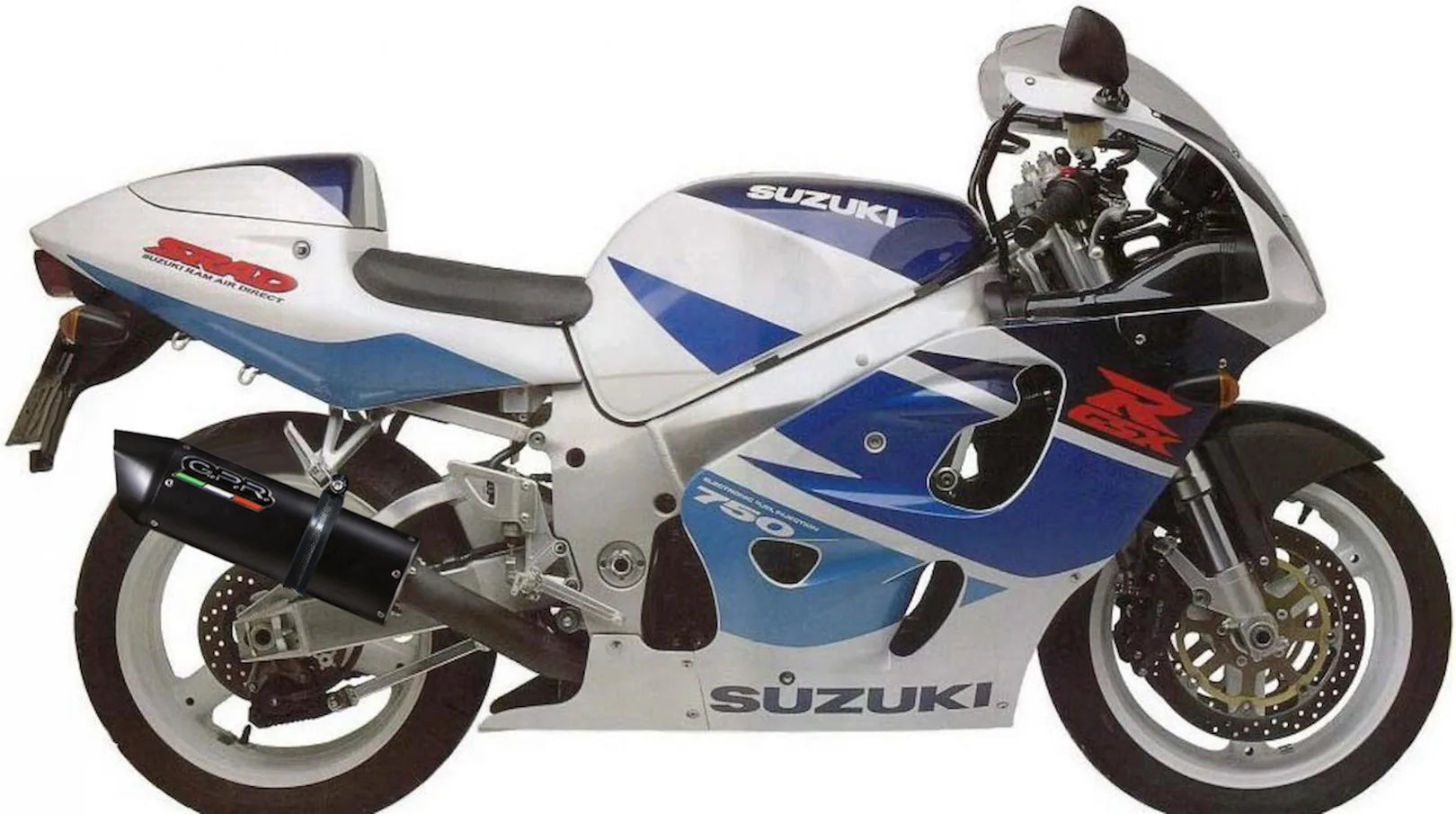 Auspuffendstück Mit Geräuschzulassung Furore Alu Schwarz - Gpr Kompatibel Mit Suzuki Gsx-R 750 Srad (1996-1999)
