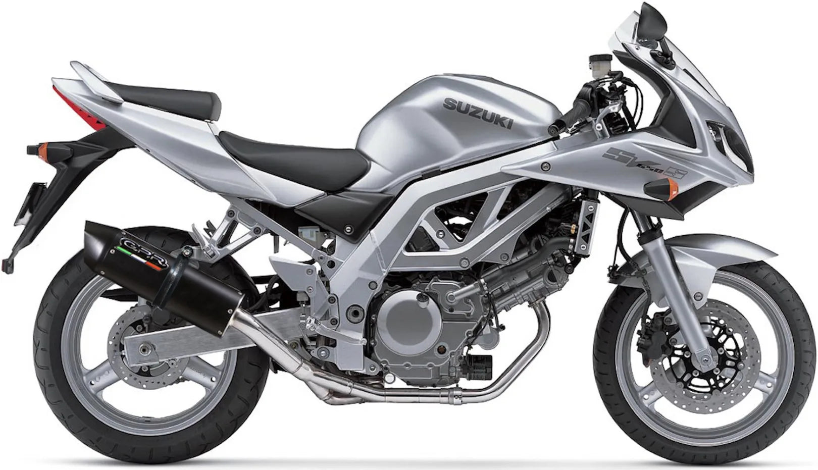 Auspuffendstück Mit Geräuschzulassung Furore Alu Schwarz - Gpr Kompatibel Mit Suzuki Sv 650 - S (2003-2010)