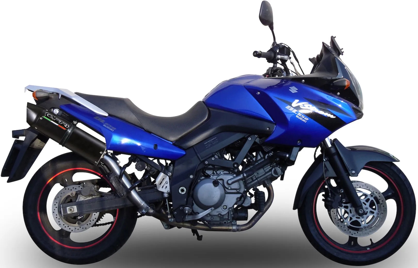 Auspuffendstück Mit Geräuschzulassung Furore Alu Schwarz - Gpr Kompatibel Mit Suzuki V-Strom Dl 650 (2004-2011)