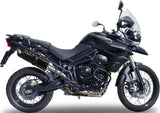 Auspuffendstück Mit Geräuschzulassung Furore Alu Schwarz - Gpr Kompatibel Mit Triumph Tiger 800 - Xr - Xc - Xrx - Xcx - Xrt - Xca (2011-2016)