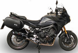 Komplette Abgasanlage Mit Katalysator Und Geräuschzulassung Furore Alu Schwarz - Gpr Kompatibel Mit Yamaha Tracer Fj-09 Tr (2015-2016)