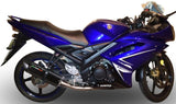 Komplette Auspuffanlage Ohne Katalysator Und Mit Geräuschzulassung Furore Alu Schwarz - Gpr Kompatibel Mit Yamaha X1R 135 (2005-2012)