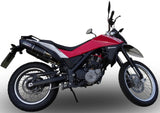 Komplette Abgasanlage Mit Katalysator Und Geräuschzulassung Furore Alu Schwarz - Gpr Kompatibel Mit Husqvarna Tr 650 Terra - Strada (2013-2015)