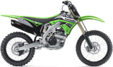 Komplette Auspuffanlage Ohne Katalysator Und Mit Geräuschzulassung Furore Alu Schwarz - Gpr Kompatibel Mit Kawasaki Kx 250 F (2004-2008)