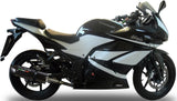 Katalysiertes Auspuffendstück Mit Geräuschzulassung Furore Alu Schwarz - Gpr Kompatibel Mit Kawasaki Ninja 250 R (2007-2014)
