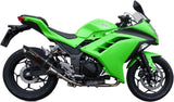 Komplette Abgasanlage Mit Katalysator Und Geräuschzulassung Furore Alu Schwarz - Gpr Kompatibel Mit Kawasaki Ninja 300 R (2012-2017)