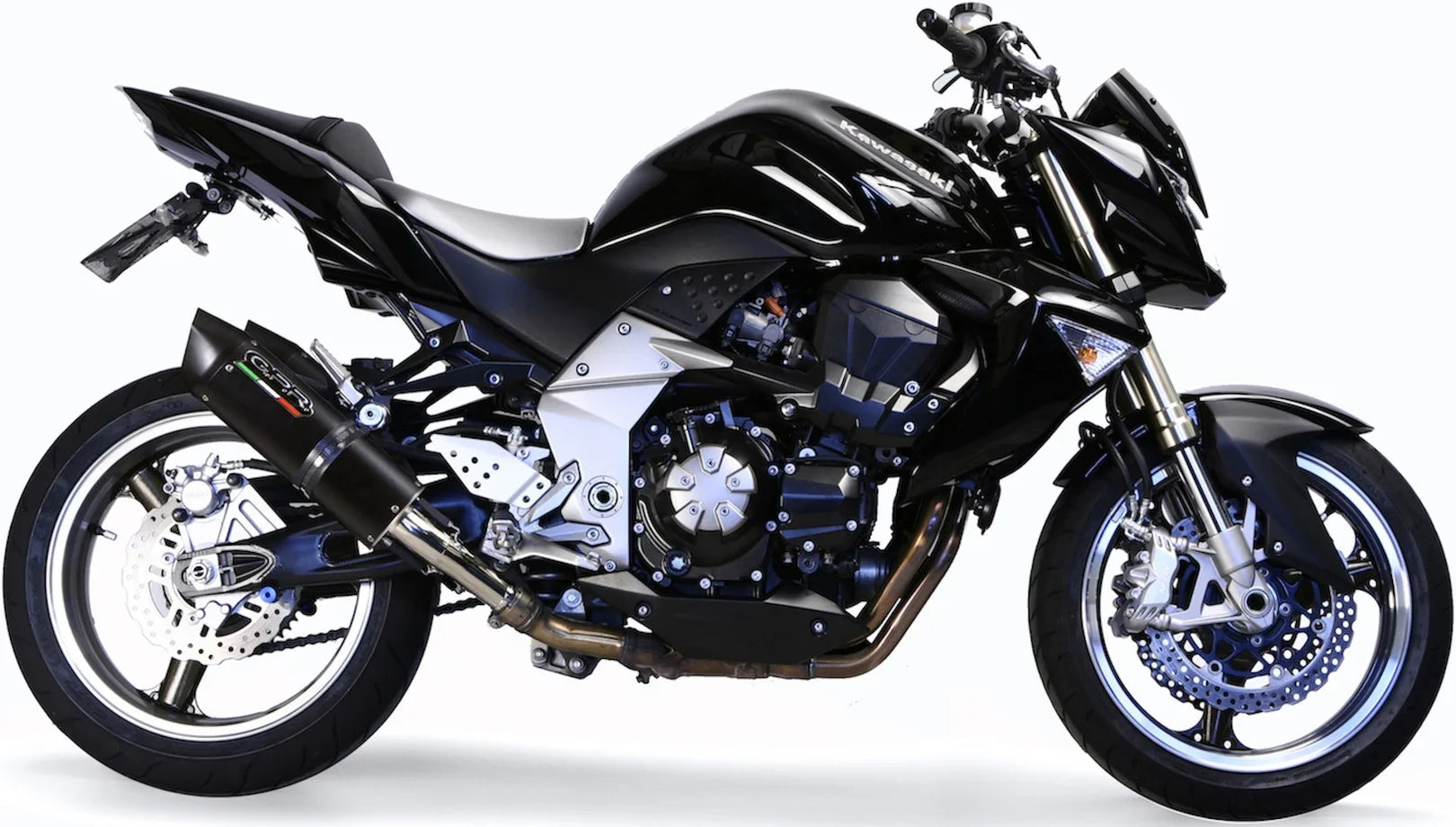 Doppelauspuffanlage Mit Geräuschzulassung Furore Alu Schwarz - Gpr Kompatibel Mit Kawasaki Z 1000 (2007-2009)