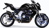 Dual Exhaust System With Sound Certification Furore Aluminium Black - Gpr Compatible With Kawasaki Z 1000 (2007-2009)