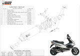 Auspuffendstück Mit Geräuschzulassung Gp Stahl Schwarz - Mivv Kompatibel Mit Gilera Runner 200 (2003-2004)