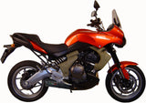 Auspuffendstück Mit Geräuschzulassung Ghisa Edelstahl Schwarz - Gpr Kompatibel Mit Kawasaki Versys 650 (2006-2014)