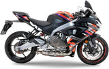 Komplette Auspuffanlage Ohne Katalysator Und Ohne Geräuschzulassung Ghost Edelstahl - Gpr Kompatibel Mit Aprilia Rs 457 (2024-2025)
