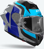 Full-Face Motorcycle Helmet Airoh Gp800 - Gp8C19 Hpc Carbon Blue Red Glossy Competition Size L