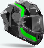 Integralhelm Für Motorrad Airoh Gp800 - Gp8C33 Hpc Carbon Fluogrün Gloss Competition Grösse M