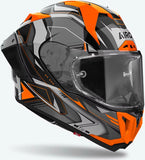 Integralhelm Für Motorrad Airoh Gp800 - Gp8Mu32 Hpc Carbon Glanzorange Must Grösse S