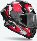 Integralhelm Für Motorrad Airoh Gp800 - Gp8Mu55 Hpc Carbon Glanzrot Must Grösse M