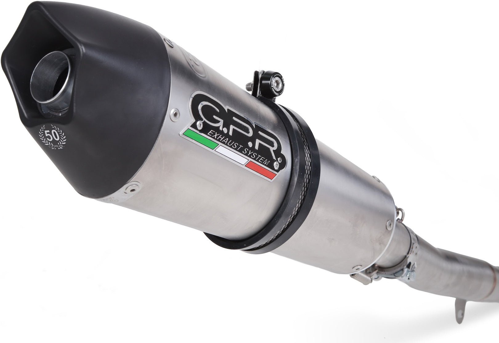 Exhaust Tip Without Sound Certification Gpe Anniversary Titanium - Gpr Compatible With Moto Guzzi V85 Tt (2020)