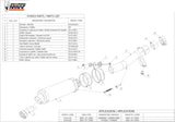 Auspuffendstück Ohne Katalysator Und Mit Geräuschzulassung Gp Carbon - Mivv Kompatibel Mit Honda Cbr 600 F (2001-2010)