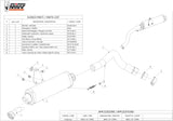 Auspuffendstück Ohne Katalysator Und Mit Geräuschzulassung Oval Carbon Carbon - Mivv Kompatibel Mit Honda Hornet 600 (2003-2006)