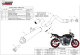 Katalysiertes Auspuffendstück Mit Geräuschzulassung X-Cone Stahl Schwarz - Mivv Kompatibel Mit Honda Hornet 600 (2003-2006)