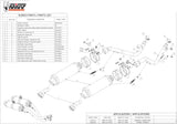 Doppelauspuffanlage Mit Geräuschzulassung Gp Carbon - Mivv Kompatibel Mit Honda Fmx 650 (2005-2006)