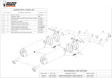 Doppelauspuffanlage Ohne Katalysator Mit Geräuschzulassung Oval Carbon Carbon - Mivv Kompatibel Mit Honda Xl 1000 Varadero (2003-2011)