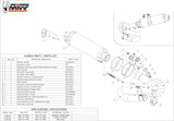 Auspuffendstück Ohne Katalysator Und Mit Geräuschzulassung Gp Stahl Schwarz - Mivv Kompatibel Mit Honda Cbr 1000 Rr (2008-2013)