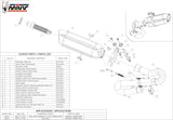 Auspuffendstück Ohne Katalysator Und Mit Geräuschzulassung Suono Edelstahl Carbon - Mivv Kompatibel Mit Honda Cbr 1000 Rr (2008-2013)