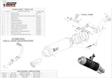 Auspuffendstück Mit Geräuschzulassung Gp Carbon - Mivv Kompatibel Mit Honda Cbr 500 R (2013-2015)