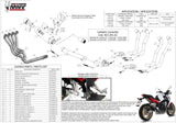 Komplette Abgasanlage Mit Katalysator Und Geräuschzulassung Gppro Stahl Schwarz - Mivv Kompatibel Mit Honda Cb 650 F (2014-2018)