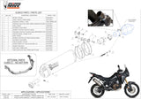 Exhaust Tip With Noise Certification Oval Titanium Carbon - Mivv Compatible With Honda Crf 1000 L Africa Twin (2016-2019)