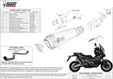 Exhaust Tip With Noise Certification Delta Race Stainless Steel Carbon - Mivv Compatible With Honda X-Adv 750 (2017-2024)