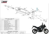 Auspuffendstück Mit Geräuschzulassung Suono Stahl Schwarz Carbon - Mivv Kompatibel Mit Honda Cb 500 X (2017-2022)