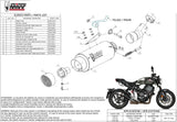 Auspuffendstück Mit Geräuschzulassung Gppro Carbon - Mivv Kompatibel Mit Honda Cb 1000 R (2018-2024)