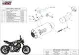 Auspuffendstück Mit Geräuschzulassung Mk3 Stahl Schwarz - Mivv Kompatibel Mit Honda Cb 1000 R (2018-2024)