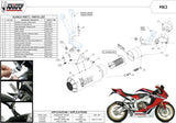 Auspuffendstück Ohne Katalysator Und Ohne Geräuschzulassung Mk3 Carbon - Mivv Kompatibel Mit Honda Cbr 1000 Rr (2017-2019)