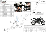 Komplette Abgasanlage Mit Katalysator Und Geräuschzulassung Gppro Carbon - Mivv Kompatibel Mit Honda Cb 125 R (2018-2020)