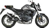 Komplette Auspuffanlage Ohne Katalysator Und Mit Geräuschzulassung Sr-1 Stahl Schwarz - Mivv Kompatibel Mit Honda Cb 750 Hornet (2023-2024)