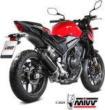 Auspuffendstück Mit Geräuschzulassung Ak-1 Stahl Schwarz Carbon - Mivv Kompatibel Mit Honda Cb 500 Hornet (2024)