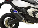 Auspuffendstück Mit Geräuschzulassung Scream Titan Schwarz Carbon Cap - Termignoni Kompatibel Mit Honda X-Adv 750 (2021-2024)