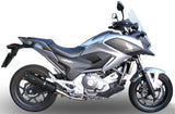 Auspuffendstück Mit Geräuschzulassung Ghisa Edelstahl Schwarz - Gpr Kompatibel Mit Honda Nc 700 X - S Dct (2012-2013)