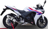 Auspuffendstück Mit Geräuschzulassung Albus Ceramic Alu Weiss - Gpr Kompatibel Mit Honda Cbr 500 R (2012-2016)