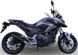 Auspuffendstück Mit Geräuschzulassung Ghisa Edelstahl Schwarz - Gpr Kompatibel Mit Honda Nc 750 X - S Dct (2014-2015)