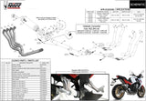 Komplette Auspuffanlage Ohne Katalysator Und Mit Geräuschzulassung Gp Carbon - Mivv Kompatibel Mit Honda Cb 650 F (2014-2018)