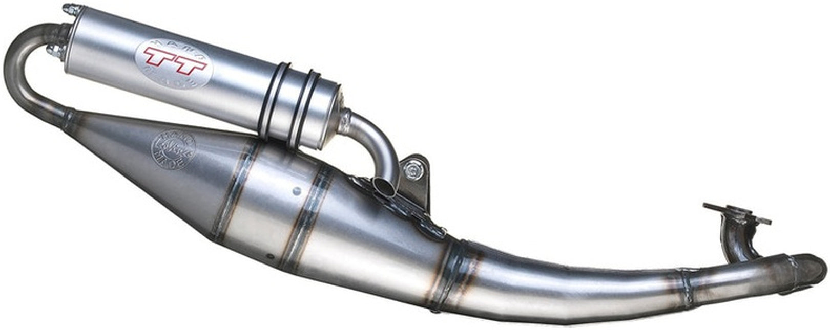 Complete Catalytic Exhaust System With Sound Certification Hand Made Tt Aluminum - Leovince Compatible With Explorer Race Gt 50 B92
