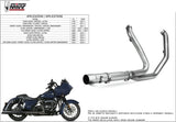 Non-Catalytic Exhaust Manifolds Stainless Steel - Mivv Compatible With Harley-Davidson Road Glide (2017-2022)