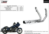Auspuffkrümmer Ohne Katalysator Edelstahl - Mivv Kompatibel Mit Harley-Davidson Street Glide 1690 (2014-2016)
