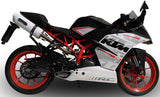 Auspuffendstück Mit Geräuschzulassung Albus Ceramic Alu Weiss - Gpr Kompatibel Mit Ktm Rc 390 (2015-2016)