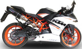 Auspuffendrohr Ohne Geräuschzulassung Furore Alu Schwarz - Gpr Kompatibel Mit Ktm Rc 390 (2015-2016)