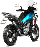 Exhaust Tip With Noise Certification Dakar Steel Black - Mivv Compatible With Cfmoto 450 Mt (2024-2026)