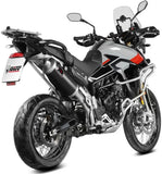 Exhaust Tip With Noise Certification Dakar Steel Black - Mivv Compatible With Triumph Tiger 900 Rally (2024-2026)